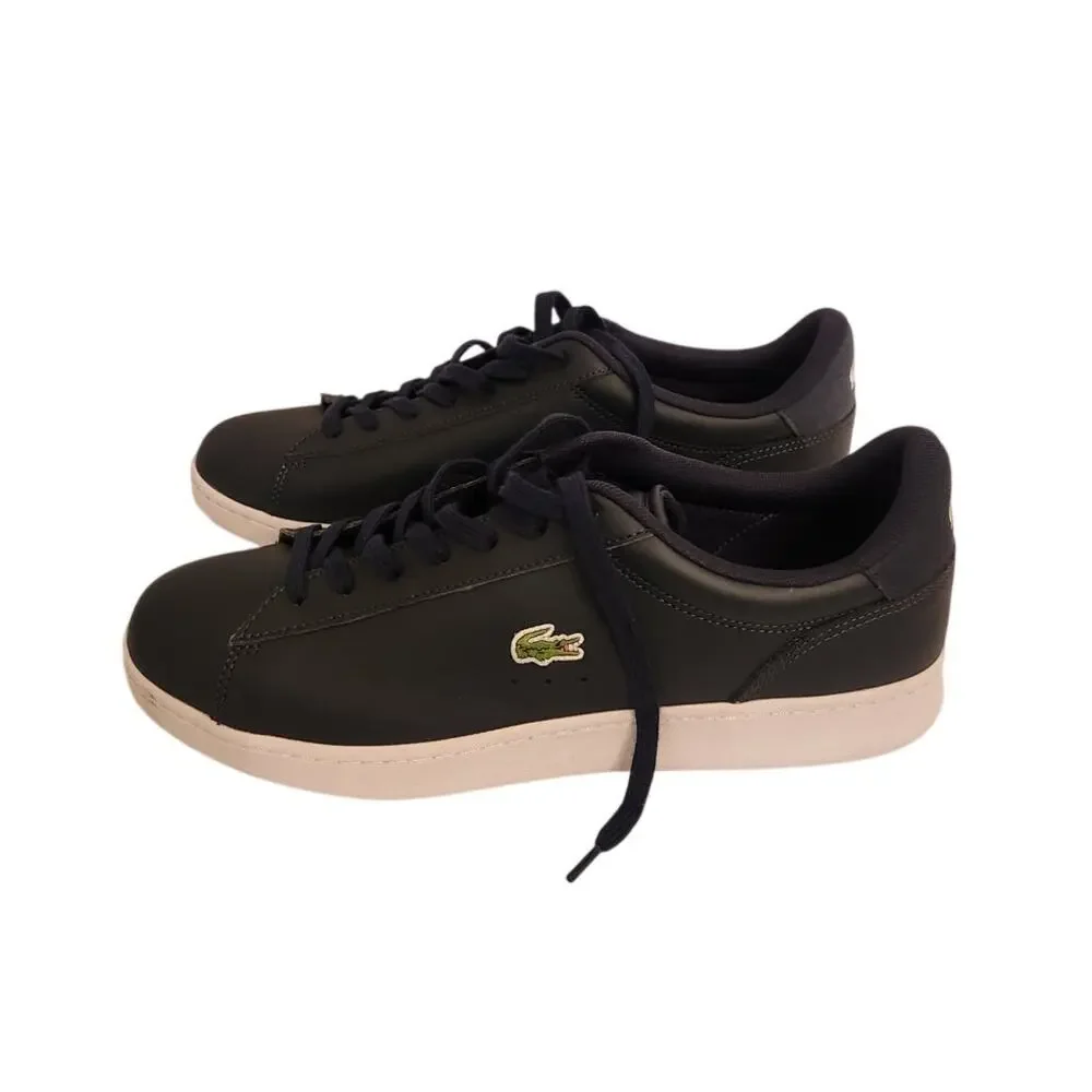 Lacoste Men's Carnaby Set Leather Sneakers Navy Blue 11.5